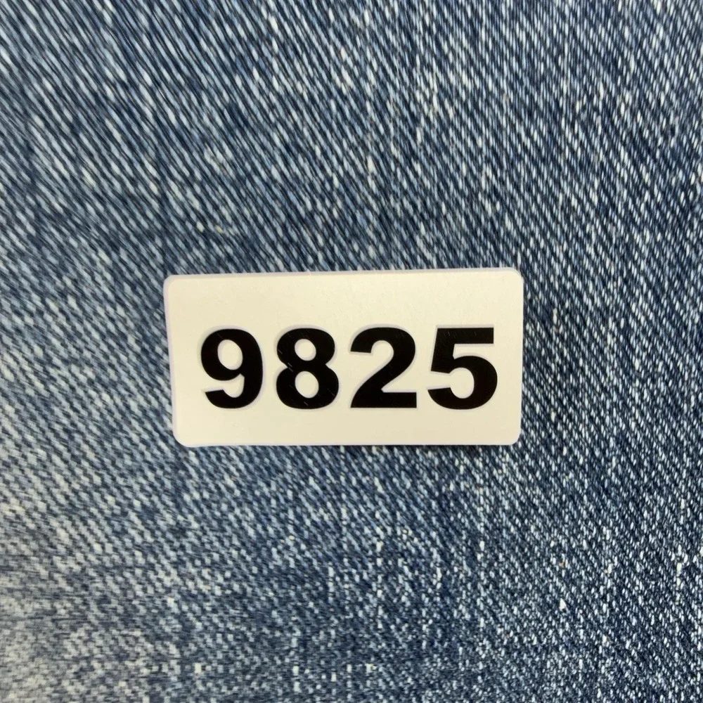 Y2K GS115 Jeans Mens 42x33 Blue Slim Fit Straight Leg Denim Embroidered